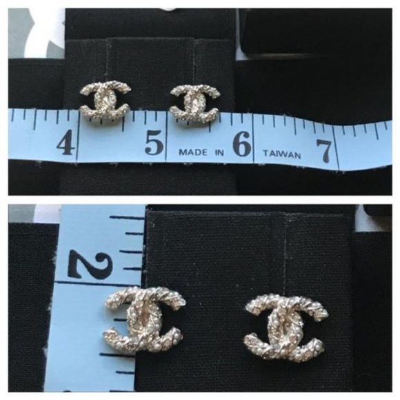 Chanel Cc Stud Earrings - Picture 9 of 15